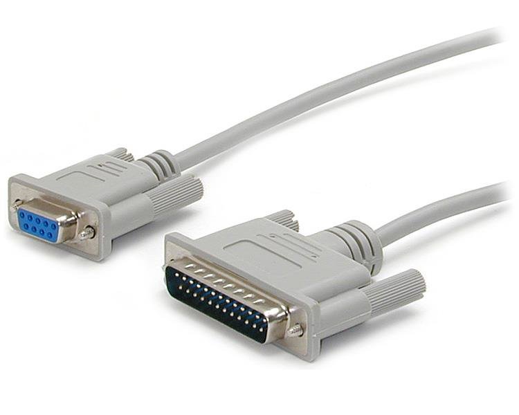 Startech StarTech.com 10 ft Cross Wired DB9 to DB25 Serial Null Modem Cable - F/M SCNM925FM