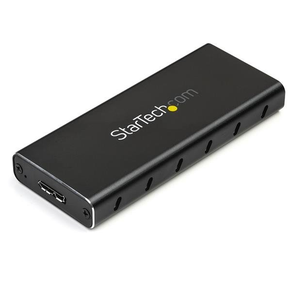 Startech StarTech.com M.2 SSD Enclosure for SATA SSDs - USB 3.1 (10Gbps) with USB-C Cable - TAA