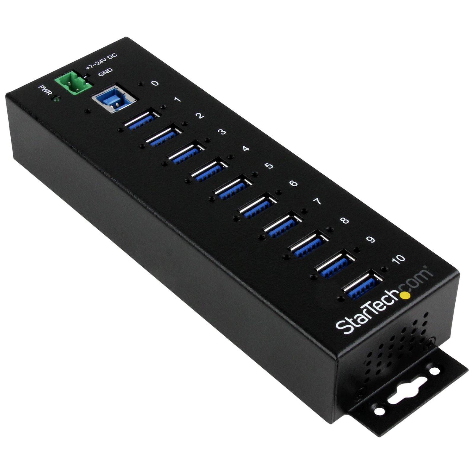 Startech StarTech.com 10-Port USB 3.0 Hub - 5Gbps - Metal Industrial USB-A with ESD & Surge
