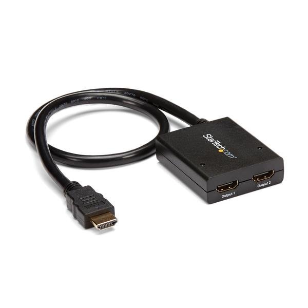 Startech StarTech.com 4K HDMI 2-Port Video Splitter – 1x2 – Powered by USB or Power Adapter – 30Hz