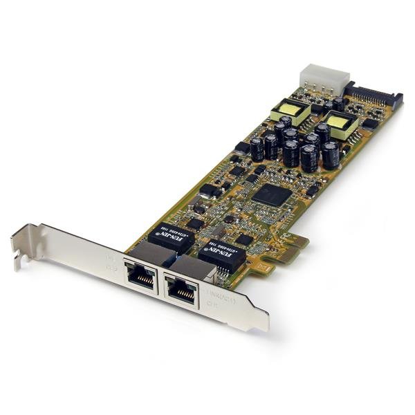 Startech StarTech.com Dual Port PCI Express Gigabit Ethernet PCIe Network Card Adapter - PoE/PSE -