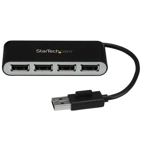 Startech StarTech.com 4-Port Portable USB 2.0 Hub with Built-in Cable ST4200MINI2