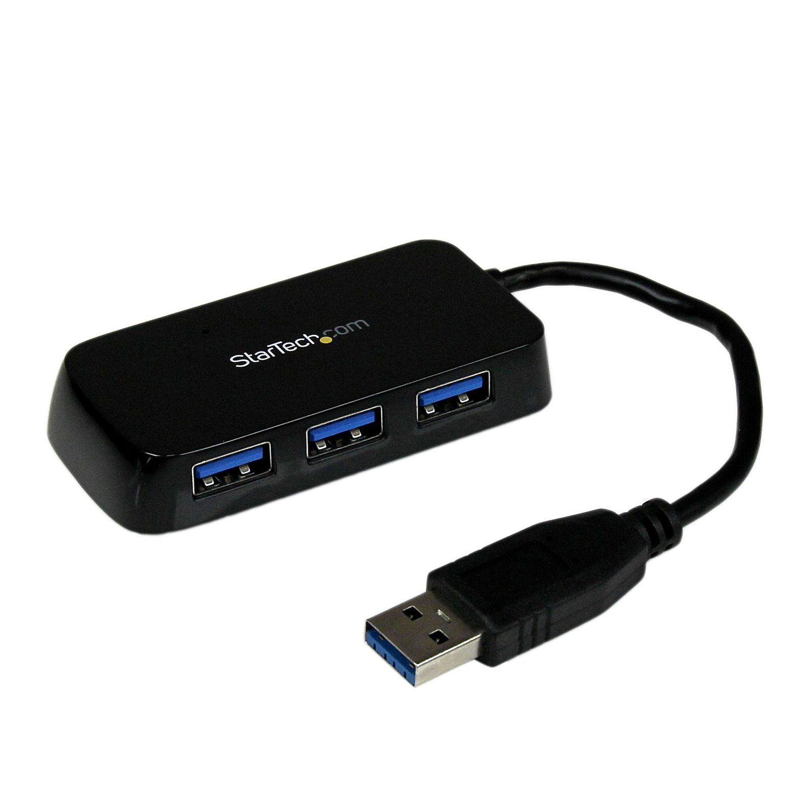 Startech StarTech.com Portable 4 Port SuperSpeed Mini USB 3.0 Hub - 5Gbps - Black - TAA ST4300MINU3B