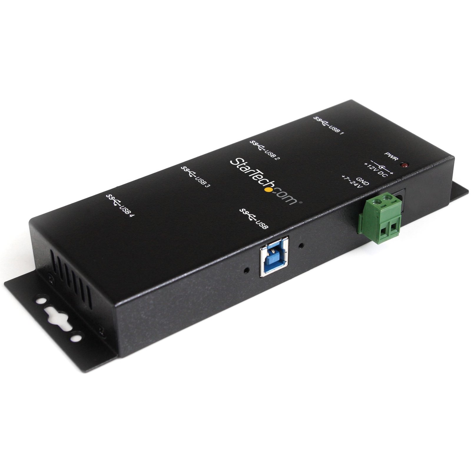Startech StarTech.com 4-Port USB 3.0 Hub - 5Gbps - Metal Industrial USB-A - Wall or Desk Mountable