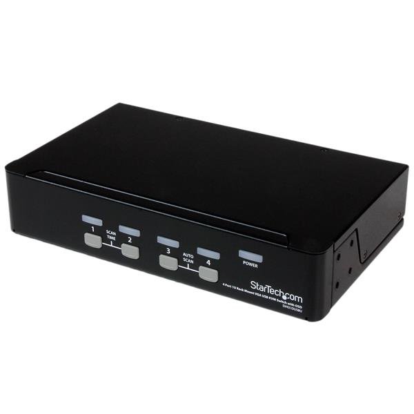 Startech StarTech.com 4 Port 1U Rackmount USB KVM Switch with OSD - TAA SV431DUSBU