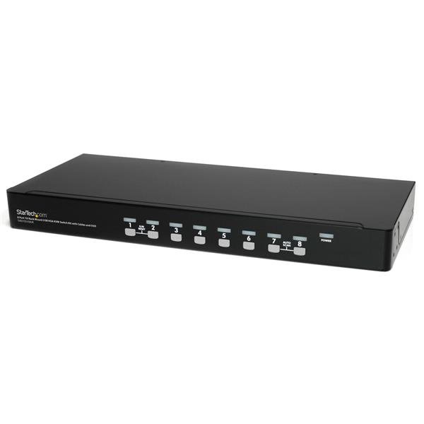 Startech StarTech.com 8 Port 1U Rackmount USB KVM Switch Kit with OSD and Cables - TAA SV831DUSBUK