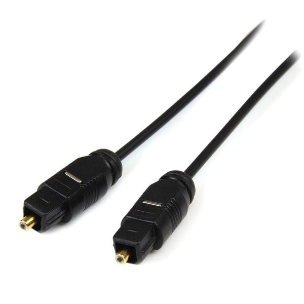 Startech StarTech.com 15 ft Thin Toslink Digital Optical SPDIF Audio Cable THINTOS15