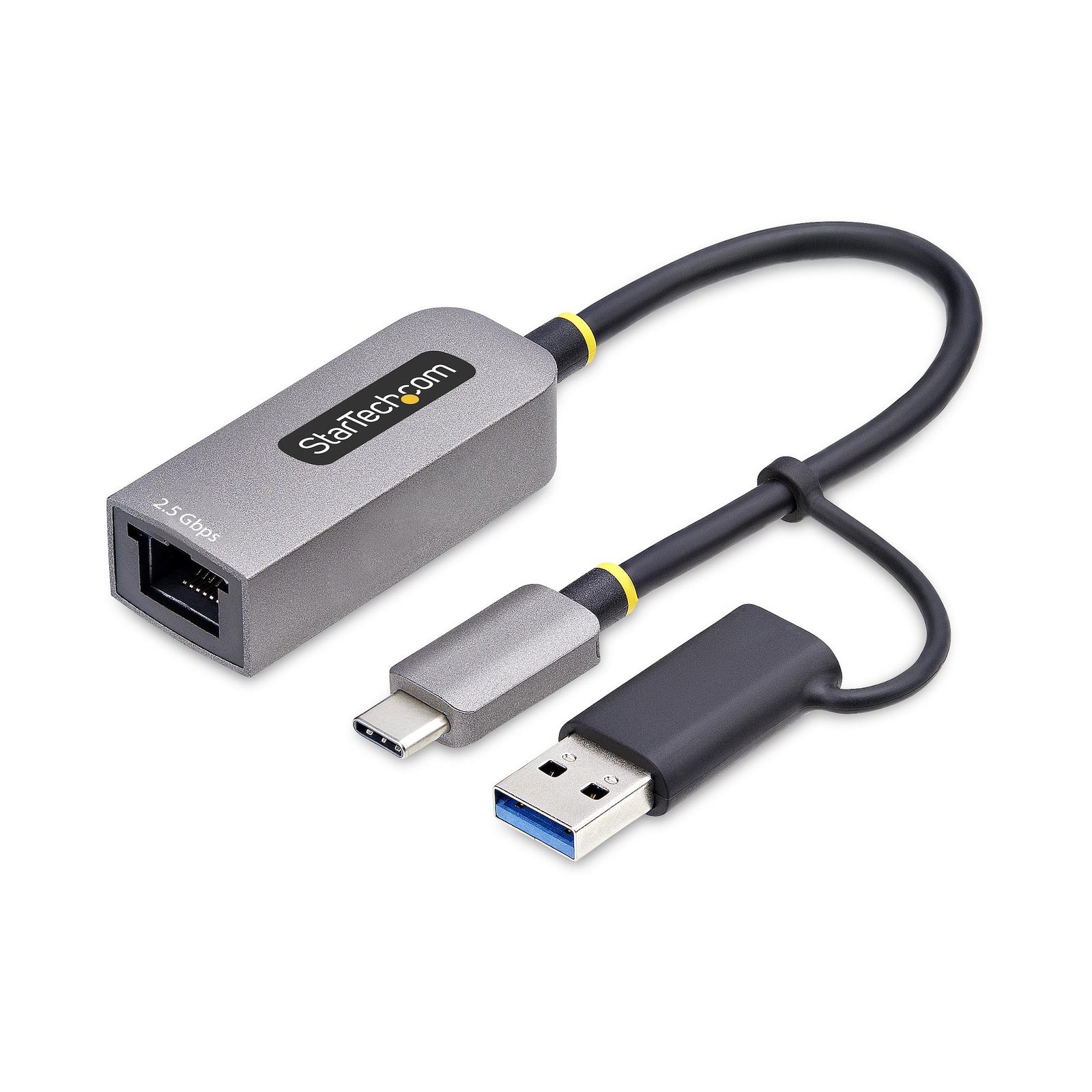 Startech StarTech.com 2.5GbE USB-C to Ethernet Adapter with USB-A Converter, NBASE-T NIC, USB 3.0
