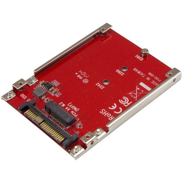 Startech StarTech.com M.2 to U.2 Adapter - For PCIe NVMe SSDs - Drive 2.5" (SFF-8639) Host - SSD