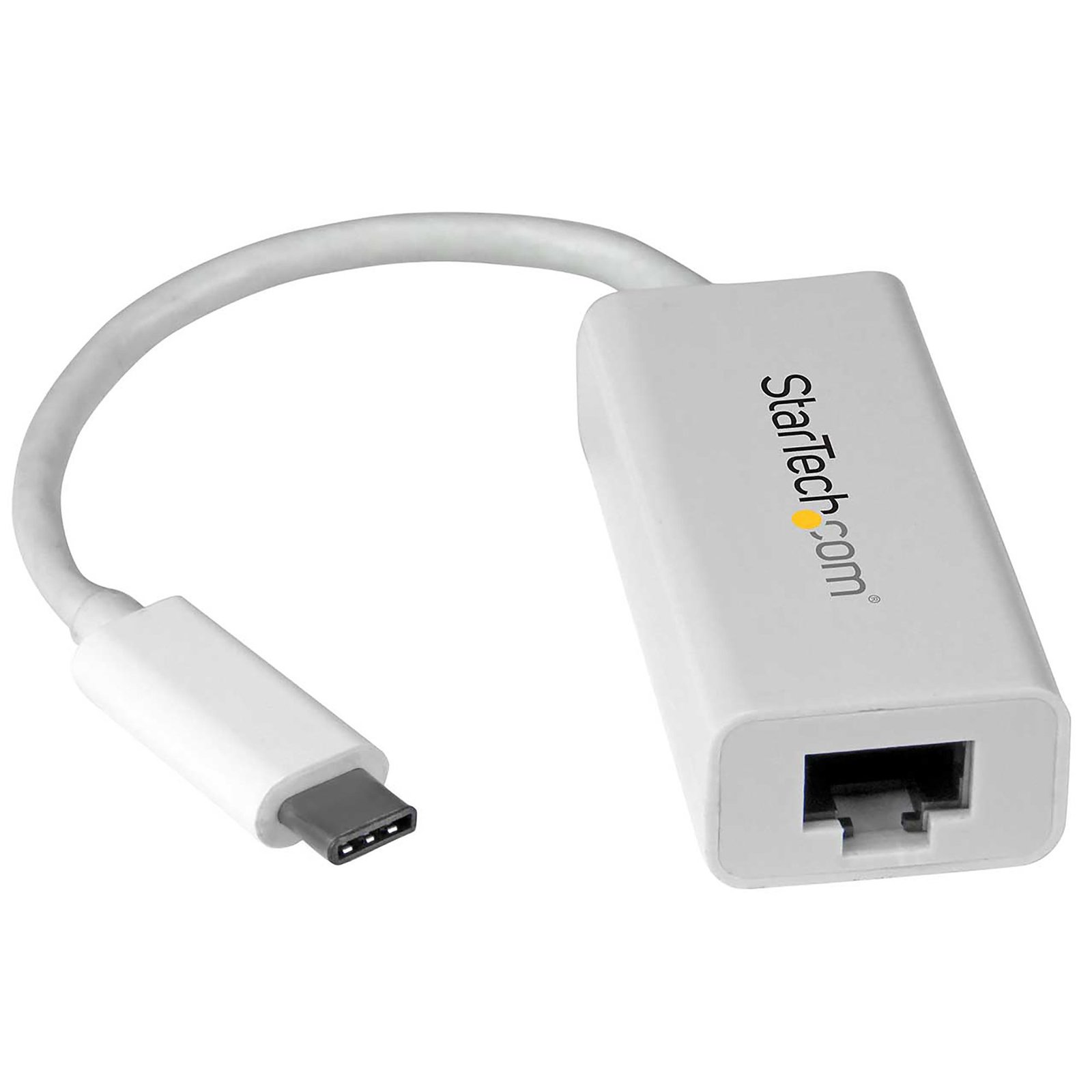 Startech StarTech.com USB-C to Gigabit Ethernet Adapter, White, Thunderbolt 3 Compatible, Windows &