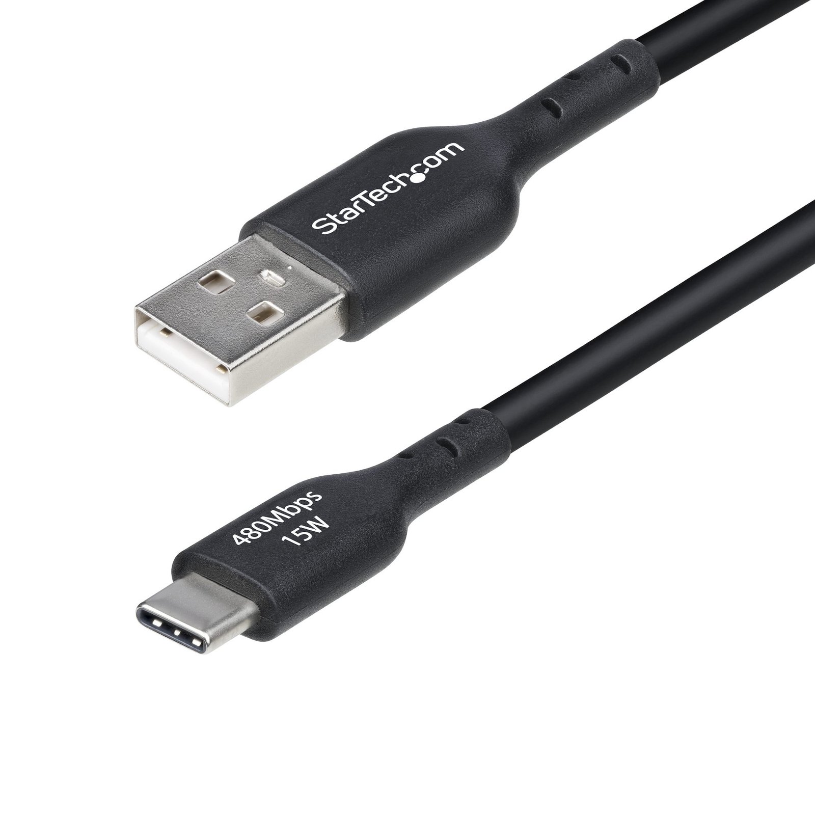 Startech StarTech.com 15ft (4.5m) USB-A to USB-C Charging Cable, Charge & Sync, 3A, USB 2.0, TPE