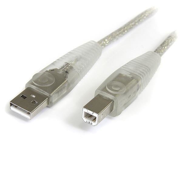 Startech StarTech.com 6 ft Transparent USB 2.0 Cable - A to B USB2HAB6T