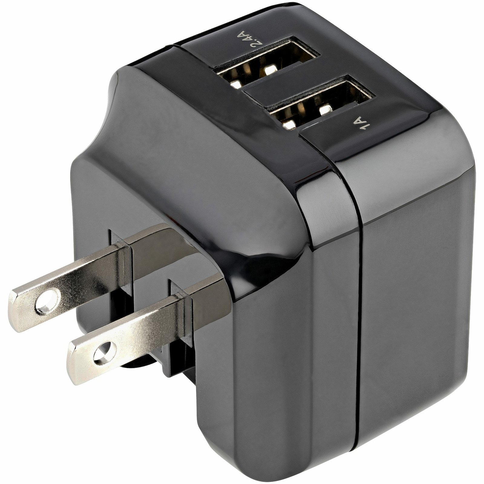 Startech StarTech.com 2 Port USB Wall Charger - 17W Hub (2.4A & 1A - Dual USB-A Power Adapter -