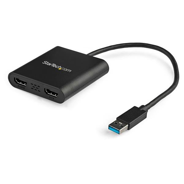 Startech StarTech.com USB 3.0 to Dual HDMI Adapter, 2x Monitor Converter for Windows (no support