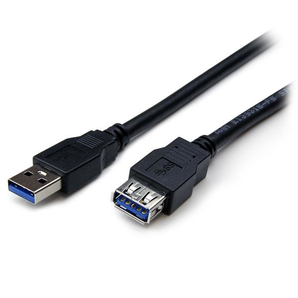 Startech StarTech.com 2m Black SuperSpeed USB 3.0 (5Gbps) Extension Cable A to - M/F USB3SEXT2MBK