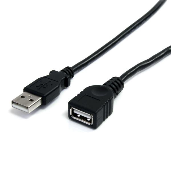 Startech StarTech.com 3 ft Black USB 2.0 Extension Cable A to - M/F USBEXTAA3BK