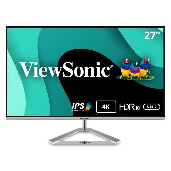 Viewsonic VX2776-4K-MHDU computer monitor 68.6 cm (27") 3840 x 2160 pixels 4K Ultra HD LED Silver