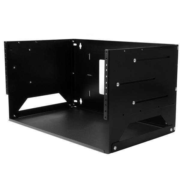 Startech StarTech.com 2-Post 4U Open Frame Wall Mount Network Rack with Built-in Shelf, Data