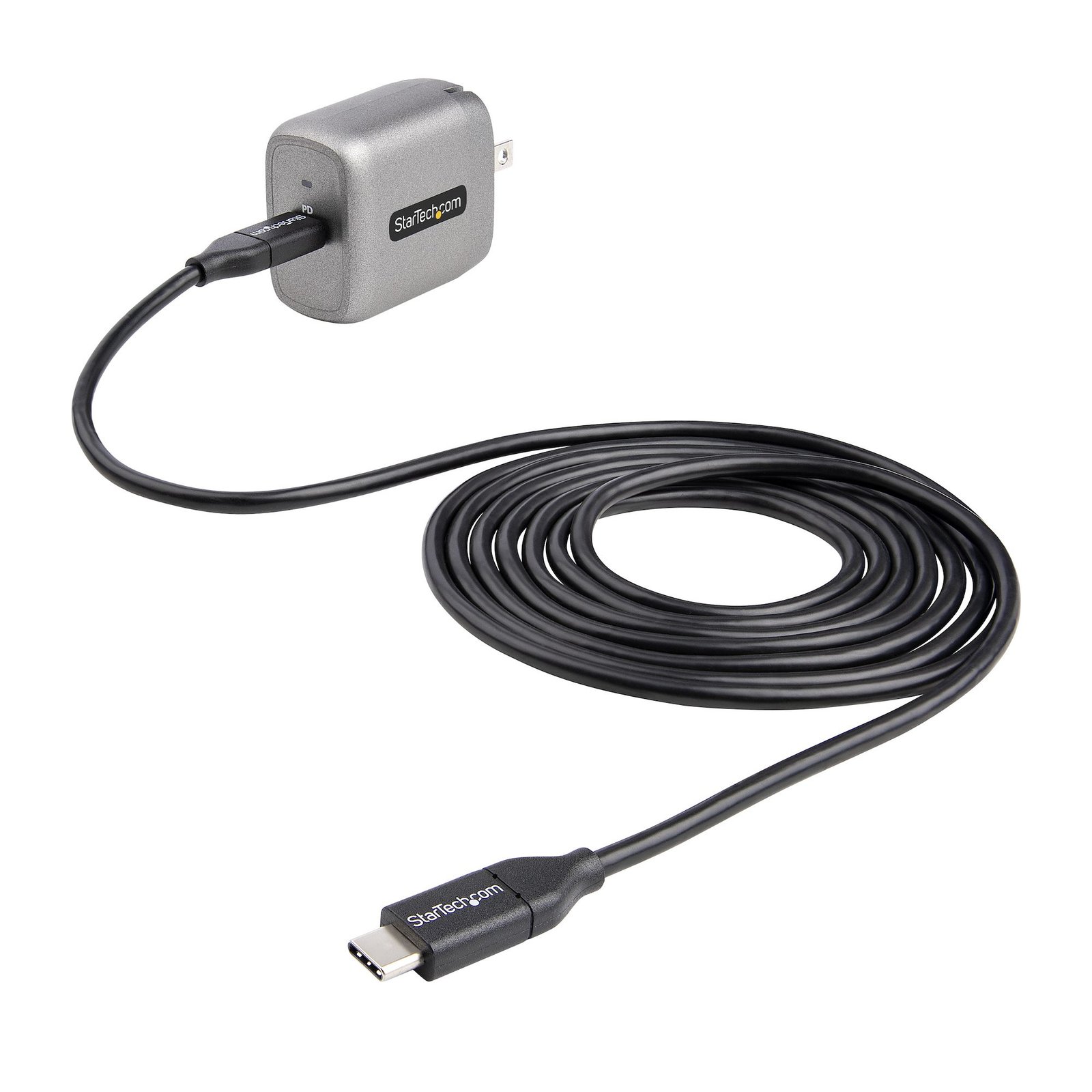 Startech StarTech.com 30W USB-C Wall Charger - Portable GaN w/ Power Delivery - 6ft Cable - USB C