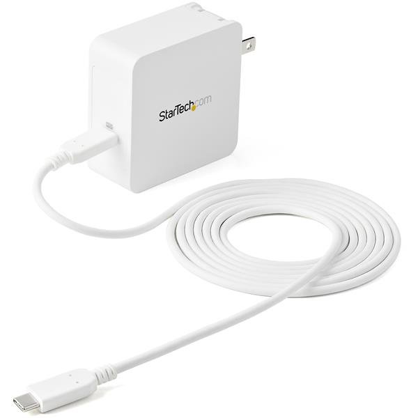 Startech StarTech.com USB C Wall Charger - Laptop 60W PD - 6ft/2m Cable - Universal Compact Type