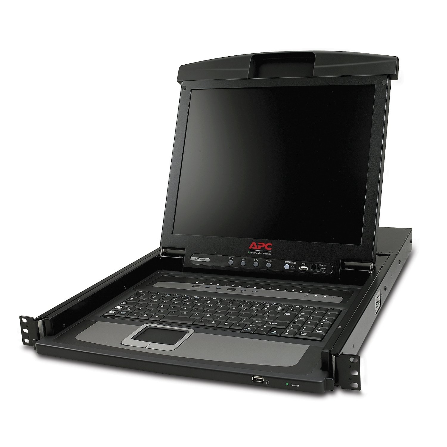 APC by Schneider Electric 17" Rack LCD Console with Integrated 16 Port Analog KVM Switch AP5816
