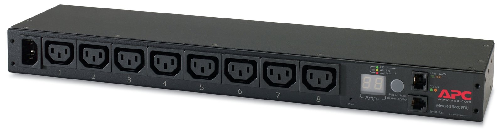 APC by Schneider Electric AP7820B power distribution unit (PDU) 8 AC outlet(s) 0U/1U Black