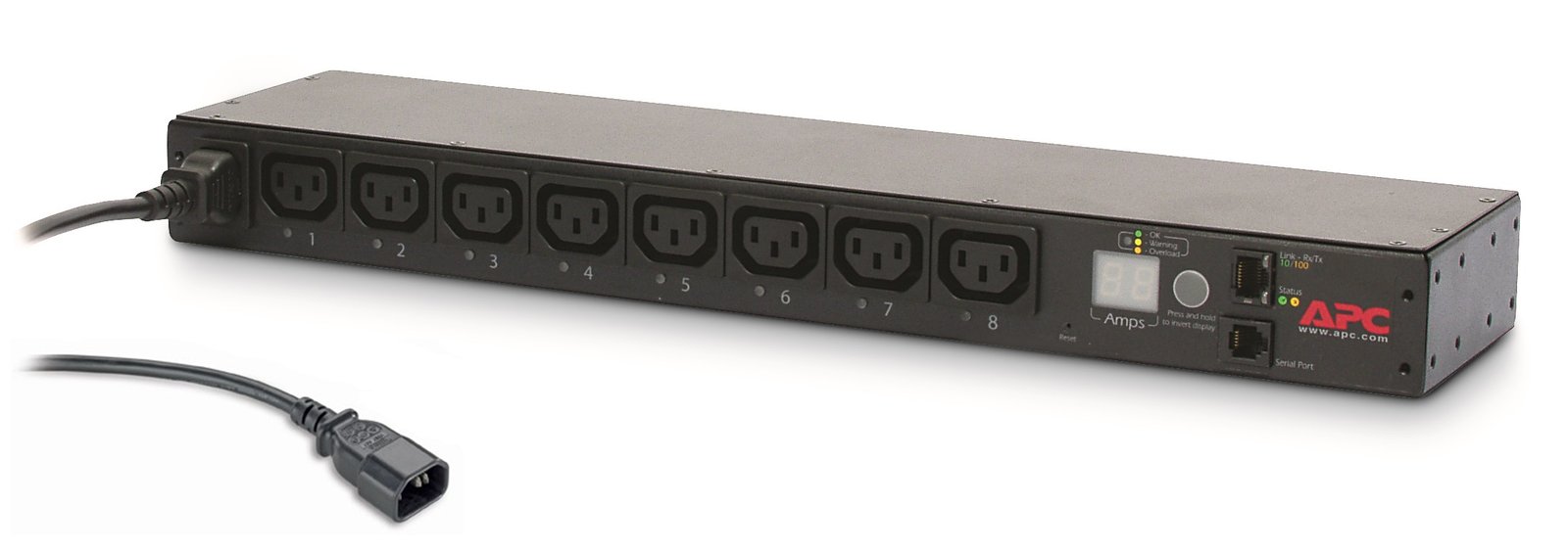 APC by Schneider Electric NetShelter Switched Rack PDU, 1U, 1PH, 2.3kW 230V 10A or 2.5kW 208V 12A,