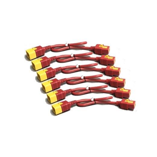 APC by Schneider Electric AP8716SX340 power cable Red 1.8 m C19 coupler C20