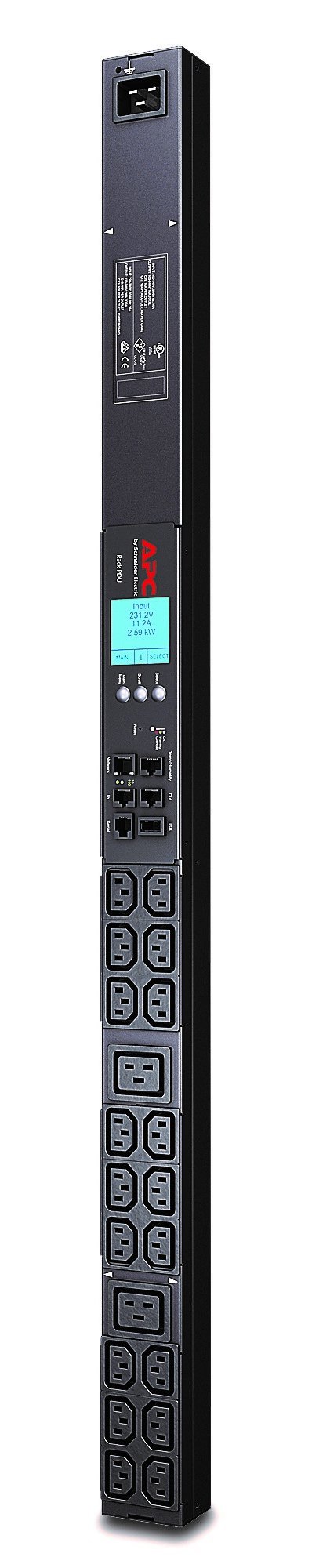 APC by Schneider Electric AP8858 power distribution unit (PDU) 20 AC outlet(s) 0U Black