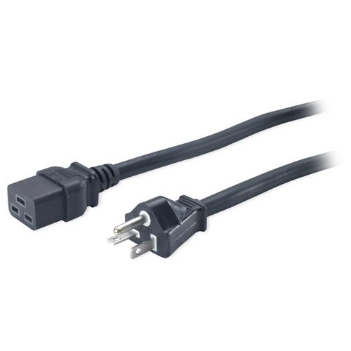 APC by Schneider Electric Power Cord, 20A, 100-120V Black 2.5 m NEMA 5-20P AP9873