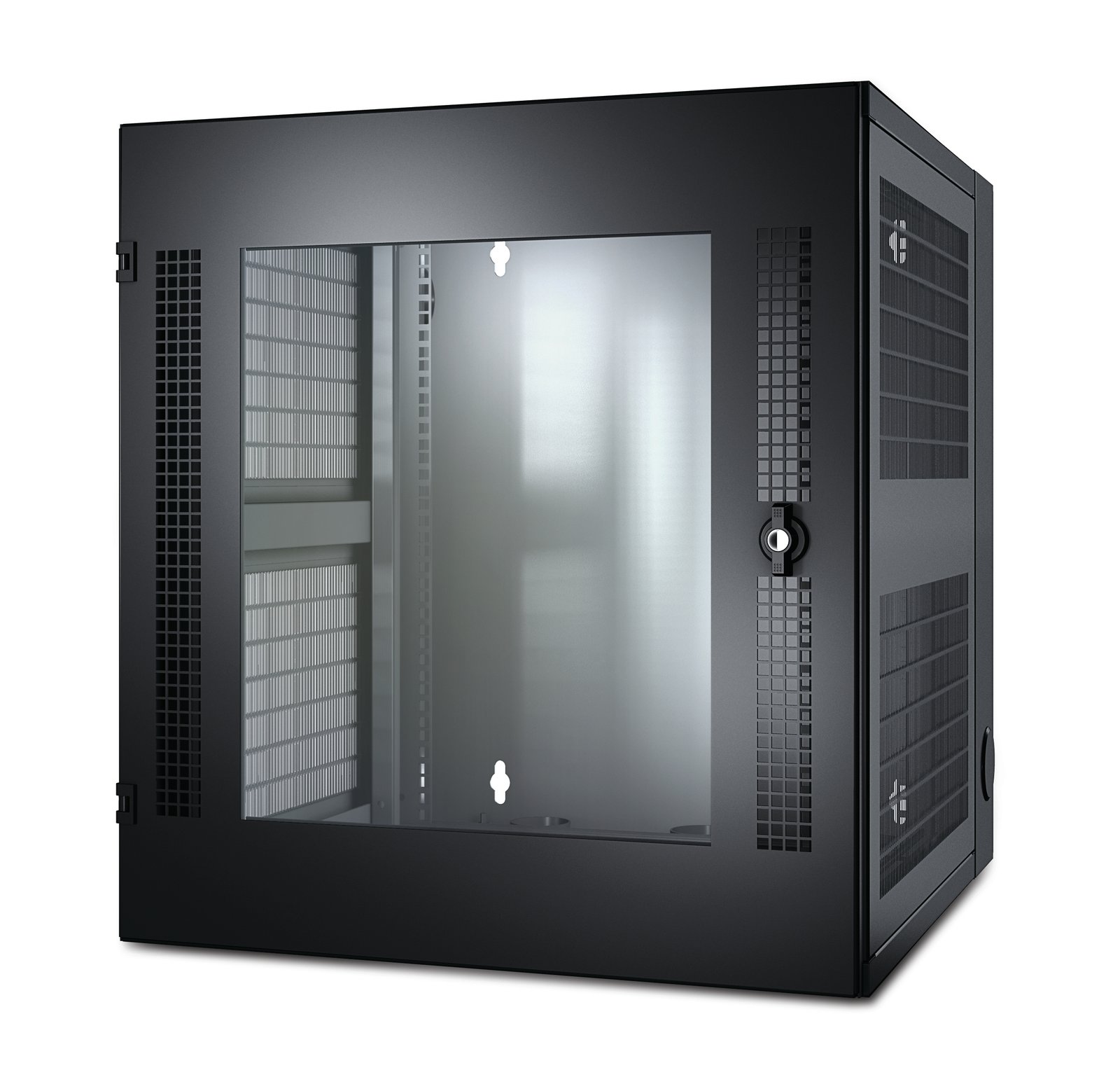 APC by Schneider Electric NetShelter 13U Wallmount Rack Cabinet Glass Door Double Hinged Server