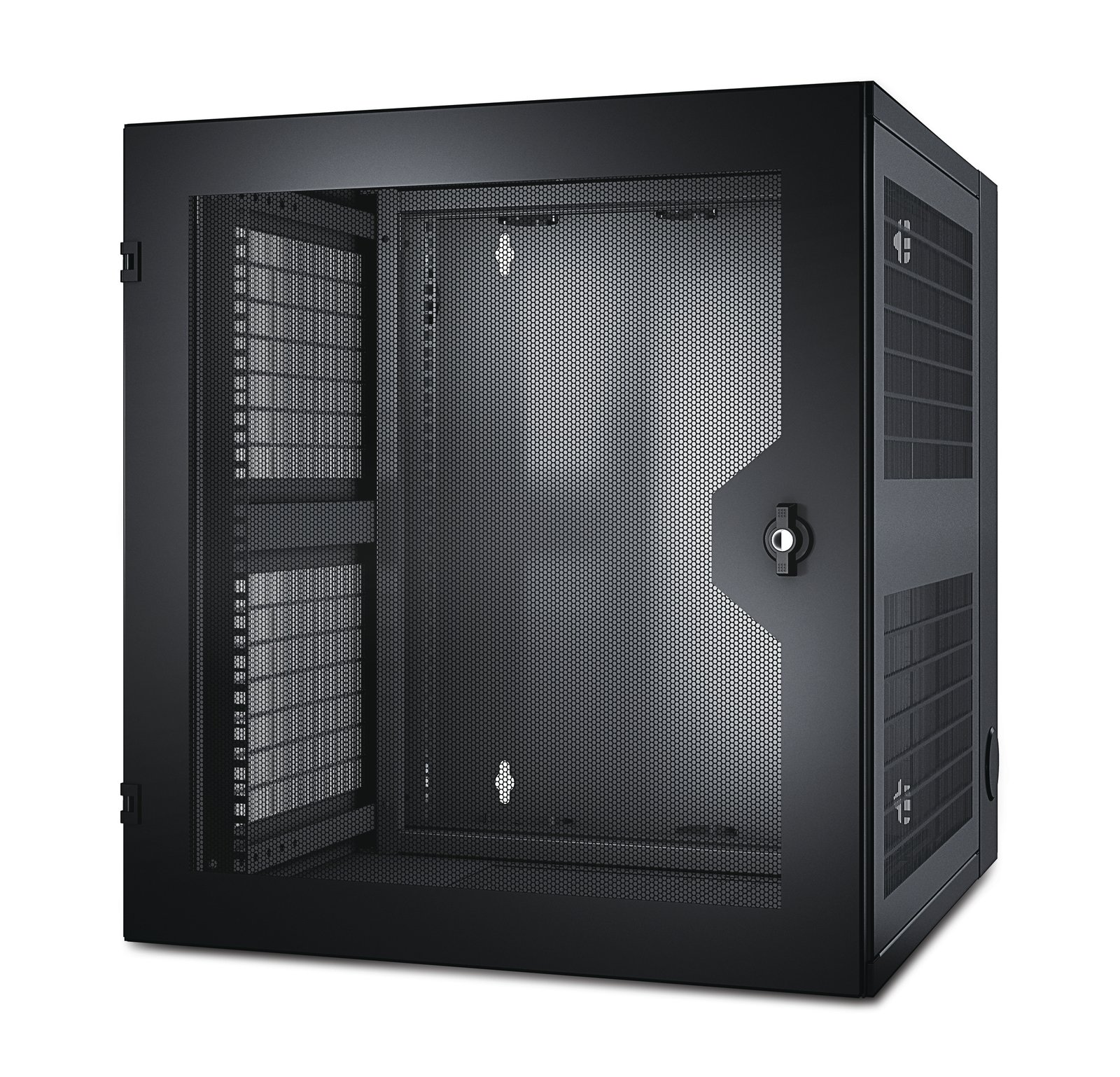APC by Schneider Electric NetShelter 13U Wallmount Rack Cabinet Vented Door Double Hinged Server AR100HD