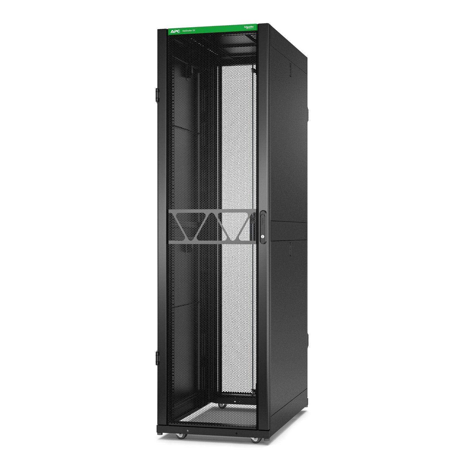 APC by Schneider Electric NetShelter SX Server Rack Gen 2, 45U, 2124H x 600W 1070D mm, with Sides, AR3105B2
