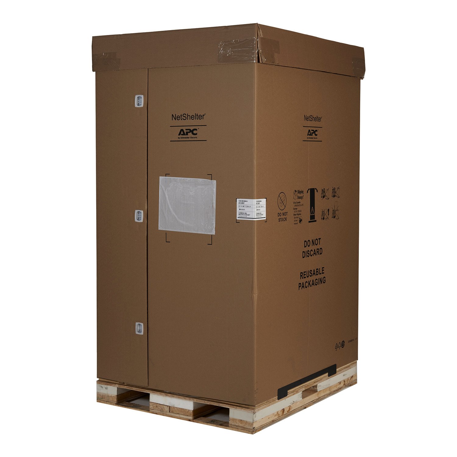 APC by Schneider Electric NetShelter SX, Server Rack Enclosure, 45U, Shock Packaging, 2000 lbs,