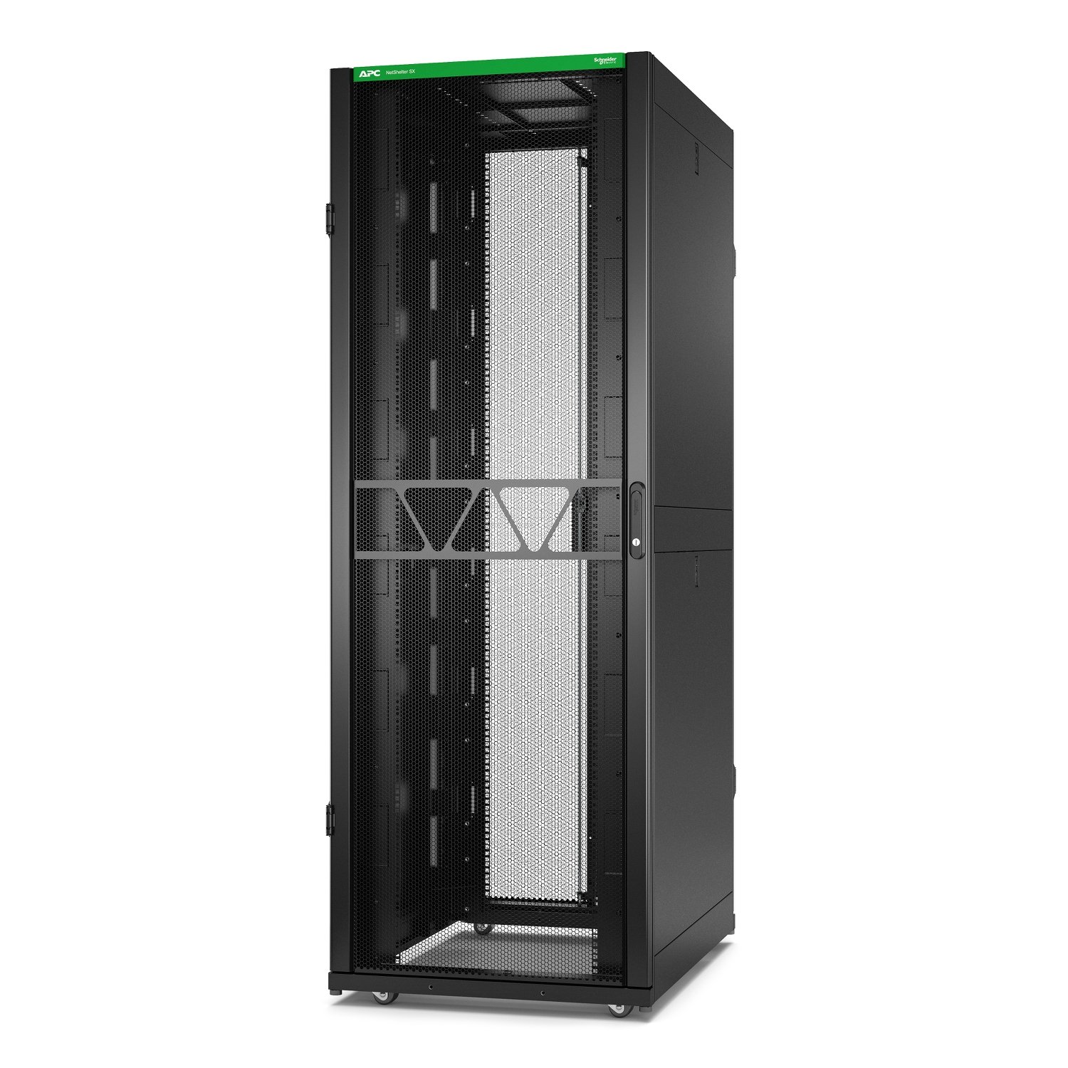 APC by Schneider Electric NetShelter SX Server Rack Gen 2, 45U, 2124H x 750W 1070D mm, with Sides, AR3155B2