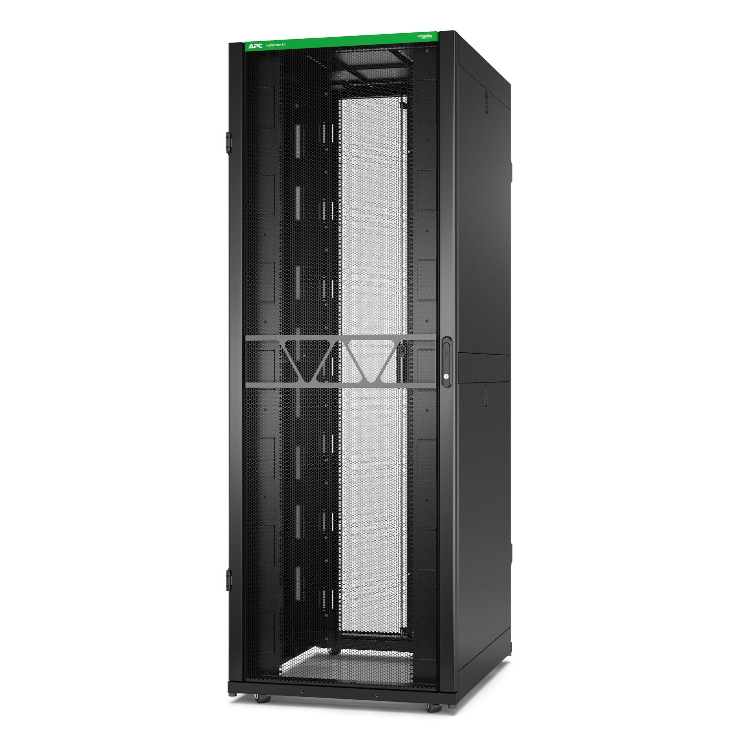 APC by Schneider Electric NetShelter SX Server Rack Gen 2, 48U, 2258H x 800W 1070D mm,w/ Side,Black AR3187B2