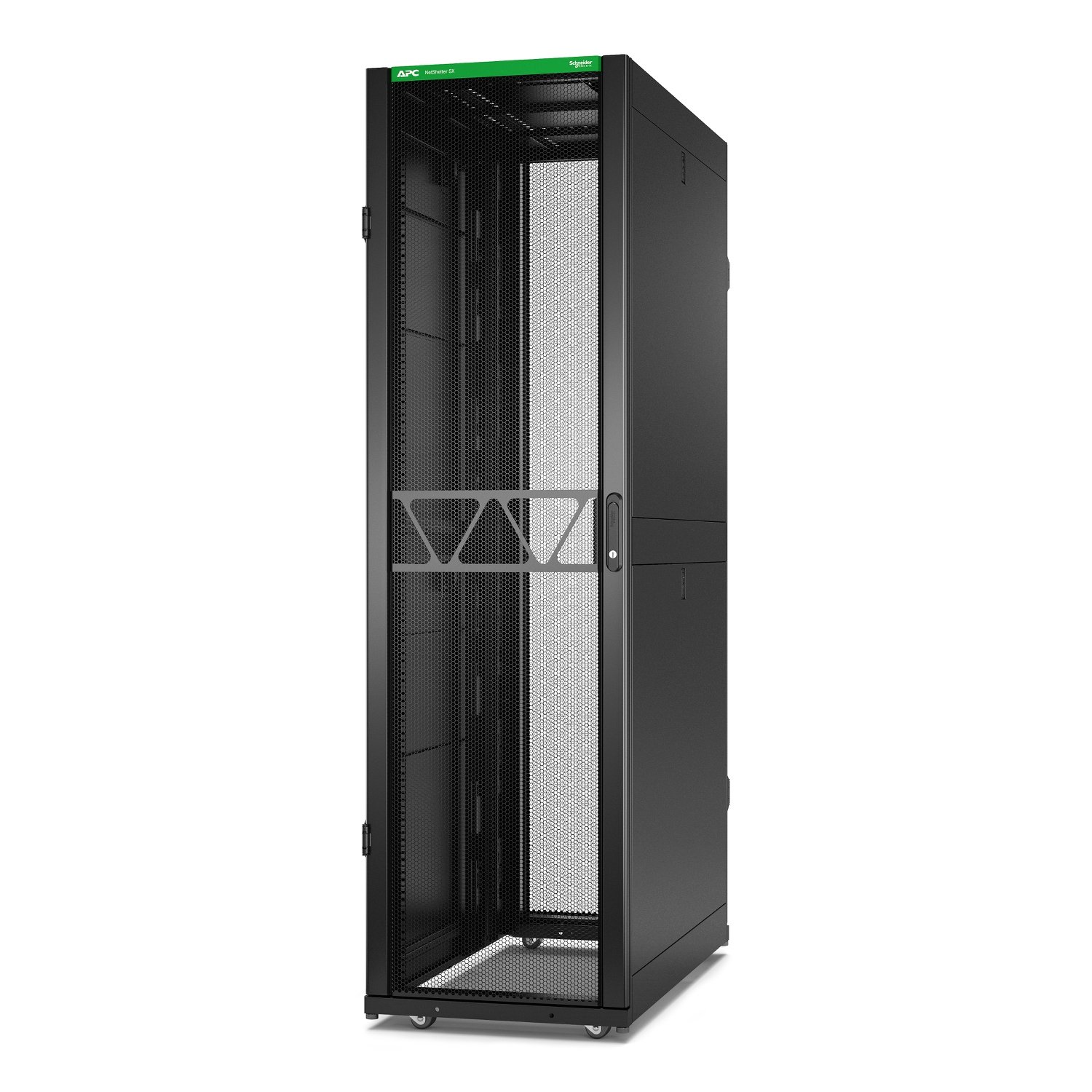 APC by Schneider Electric NetShelter SX Server Rack Gen 2, 45U, 2124H x 600W 1200D mm, with Sides, AR3305B2