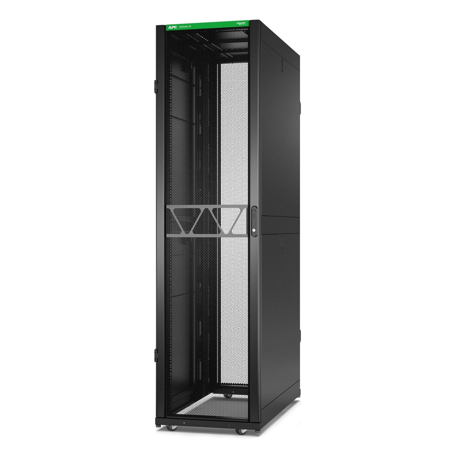 APC by Schneider Electric NetShelter SX Server Rack Gen 2, 48U, 2258H x 600W 1200D mm, with Sides,
