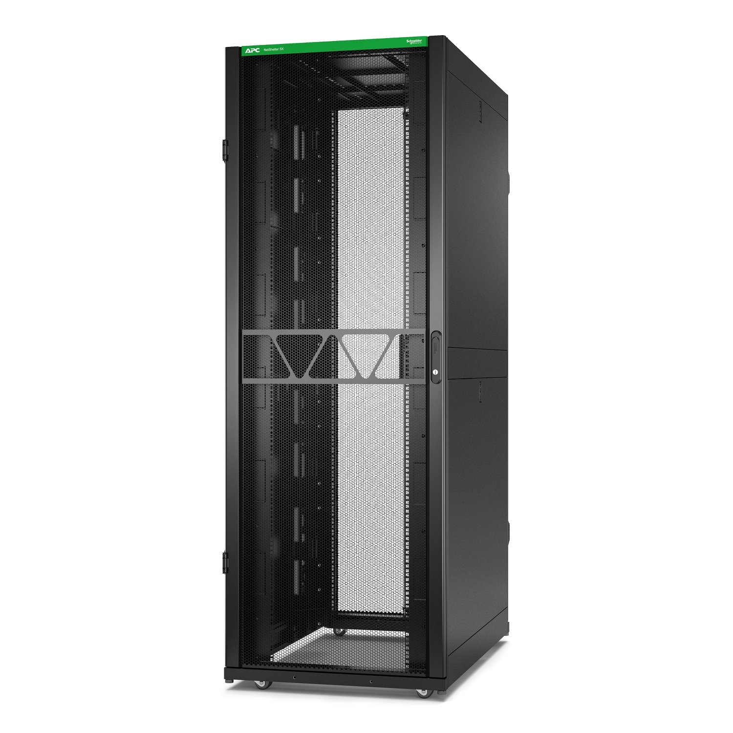 APC by Schneider Electric NetShelter SX Server Rack Gen 2, 45U, 2124H x 750W 1200D mm, with Sides,