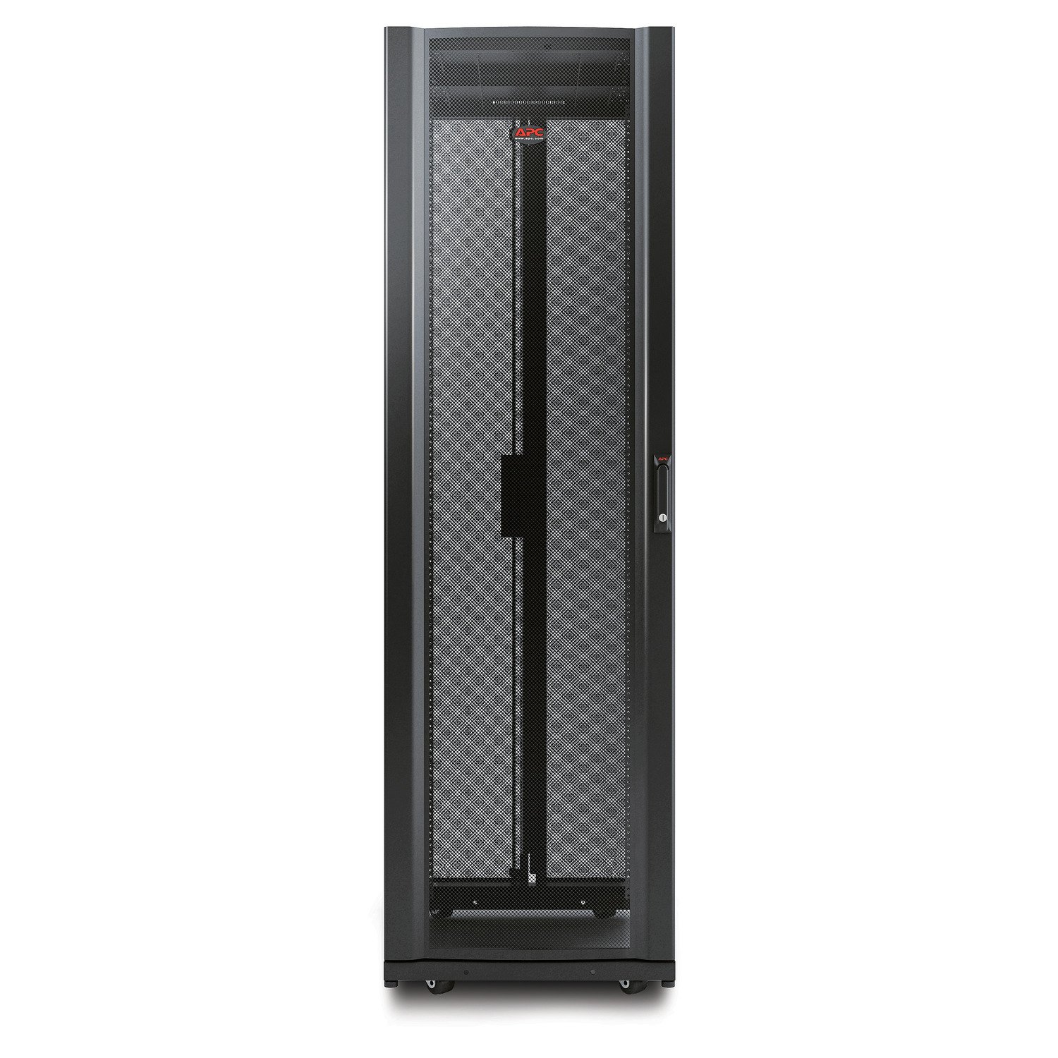 APC by Schneider Electric NetShelter AV, Server Rack Enclosure, 42U, 10-32 Threaded Rails, Black,