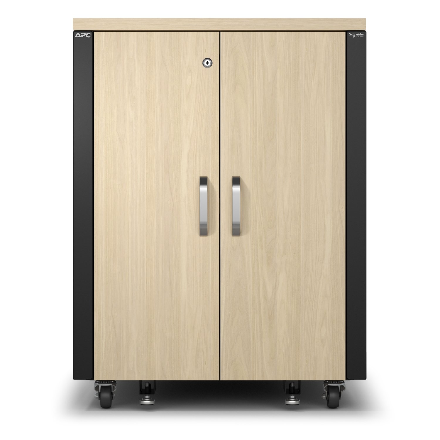 APC by Schneider Electric AR4017A rack cabinet 17U Freestanding Black, Maple colour