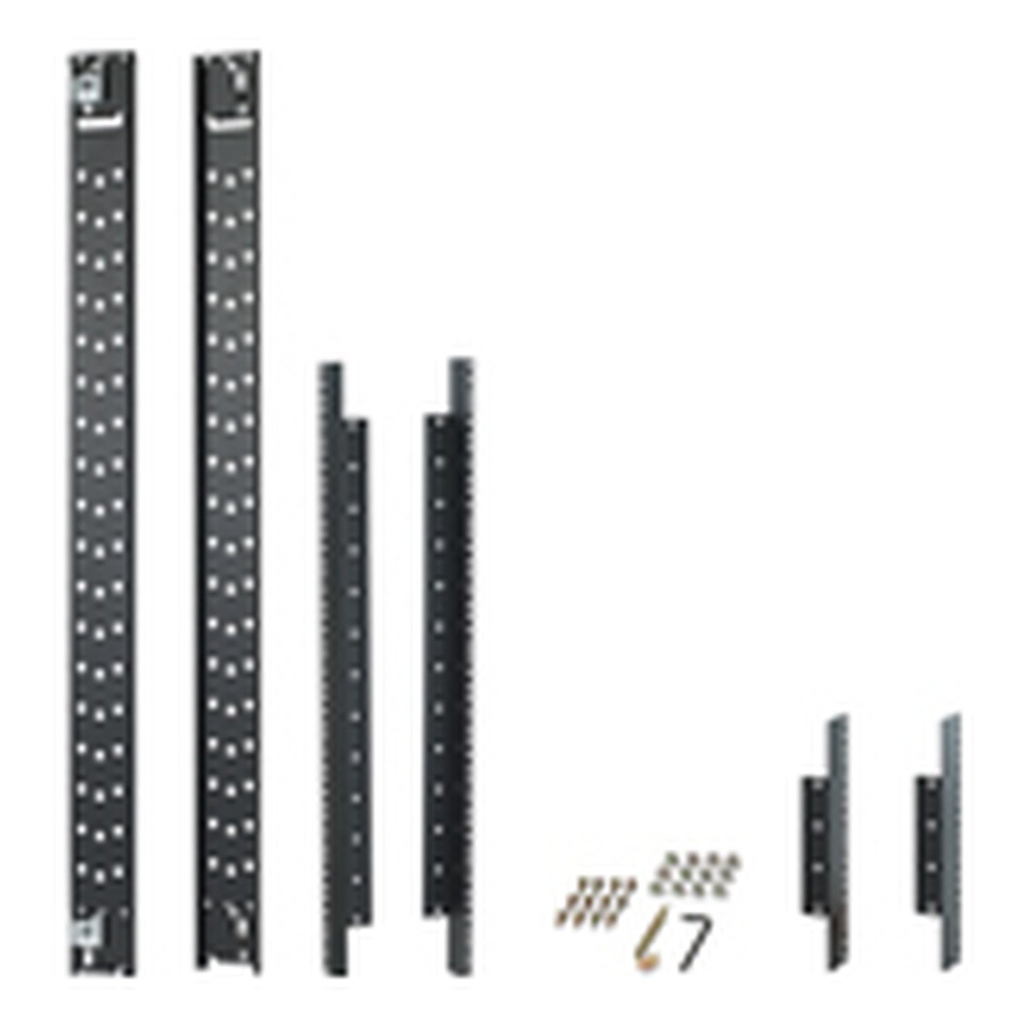 APC by Schneider Electric NetShelter SX 42U 600mm Wide Recessed Rail Kit Black AR7503