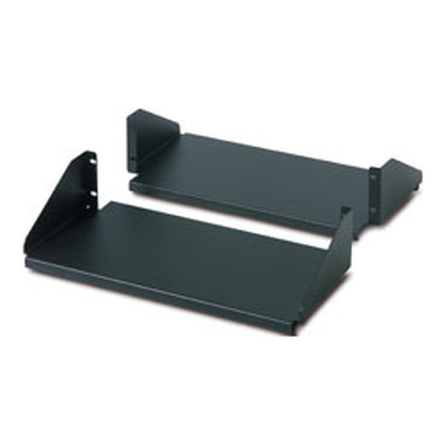 APC by Schneider Electric Double Sided Fixed Shelf for 2-Post Rack 250 lbs Black AR8422