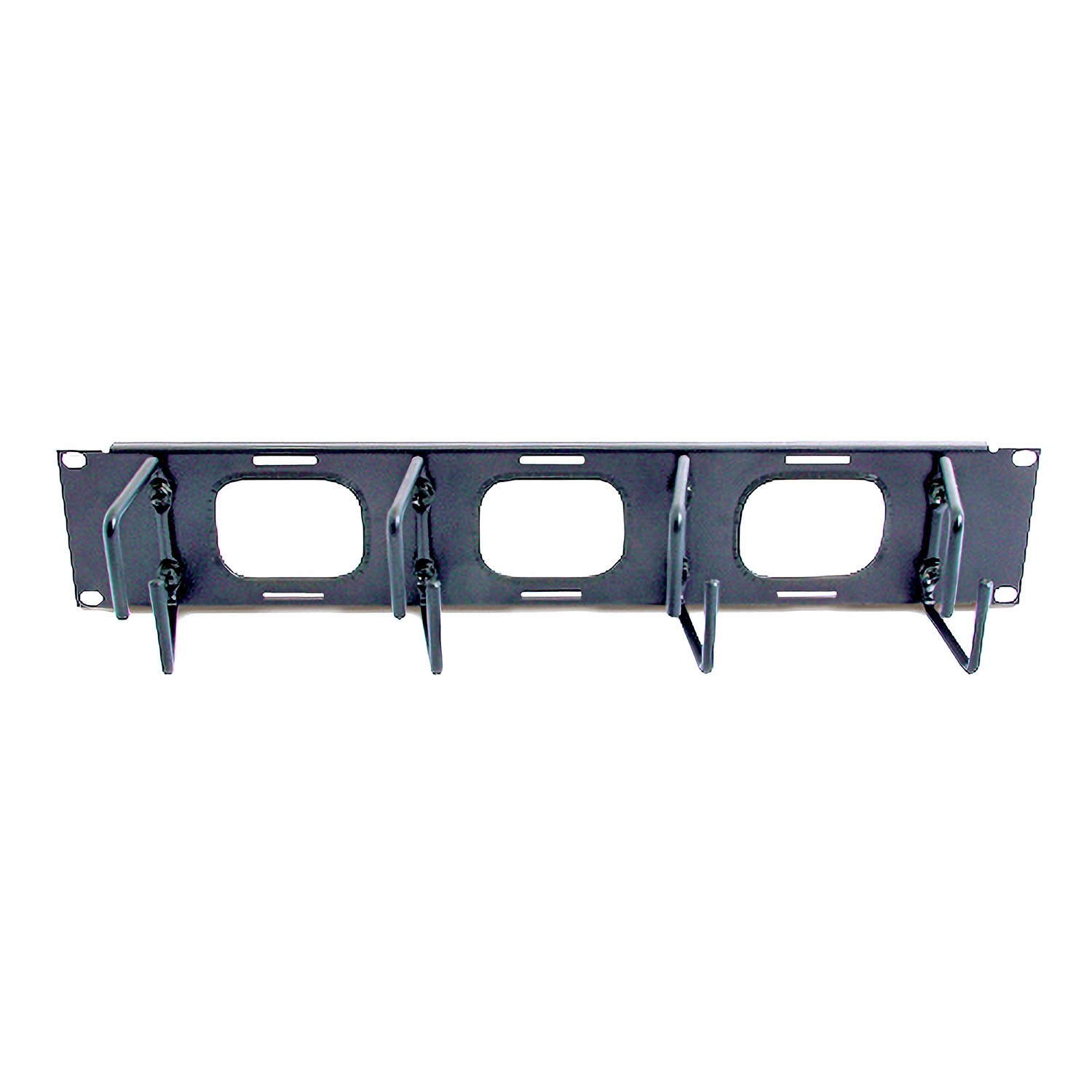 APC by Schneider Electric Horizontal Cable Organizer 2U w/pass through holes AR8428