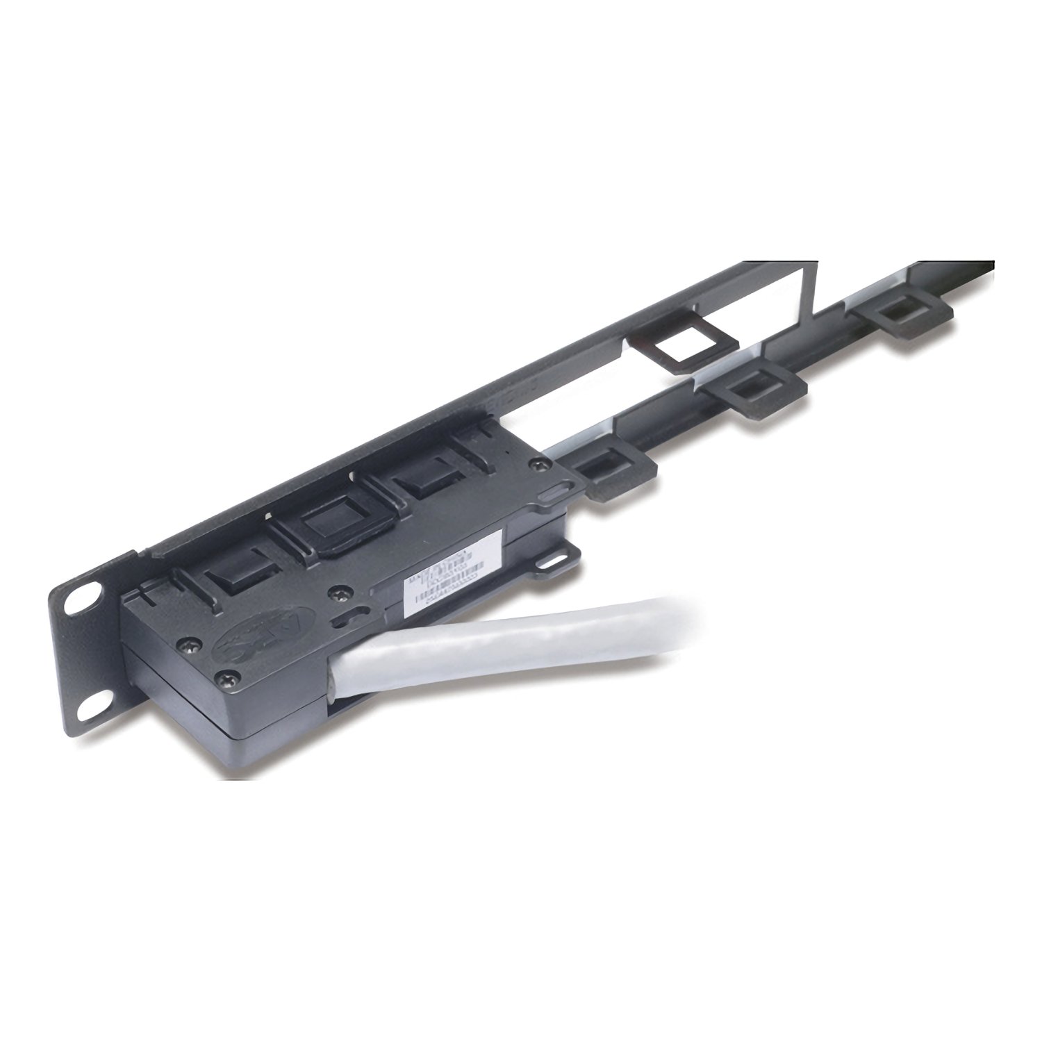 APC by Schneider Electric Data Distribution 1U Panel, Holds 4 each Cables for a Total of 24 Ports AR8451