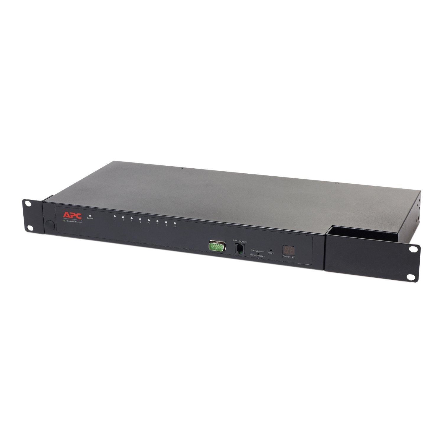 APC by Schneider Electric KVM 2G, Analog, 1 Local User, 8 ports KVM0108A