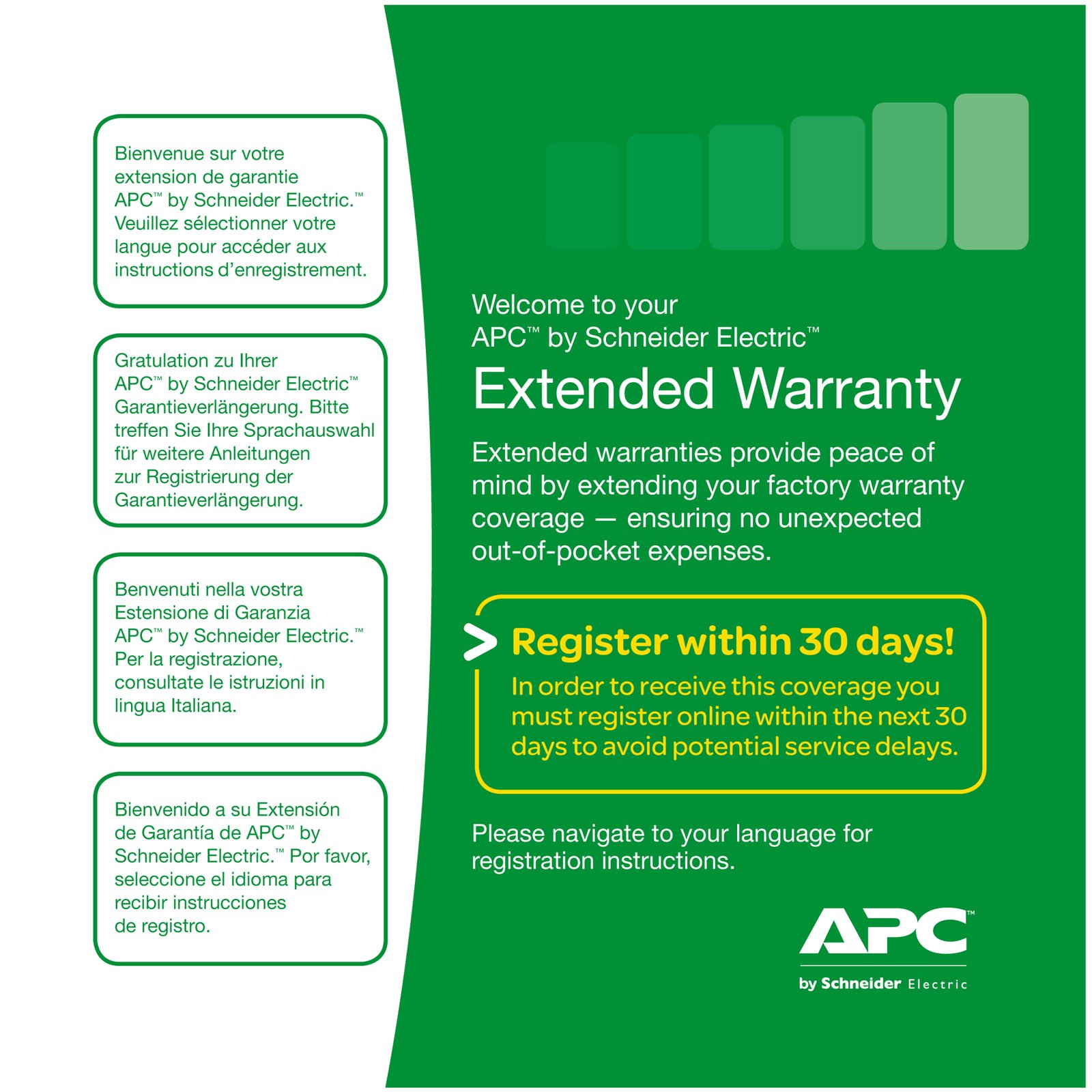 APC by Schneider Electric Warranty extension service pack, for new product purchase, 3yr, level 05 WBEXTWAR3YR-SP-05