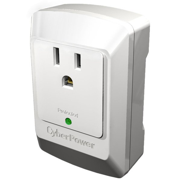Cyberpower Canada CSB100W surge protector White 1 AC outlet(s) 125 V