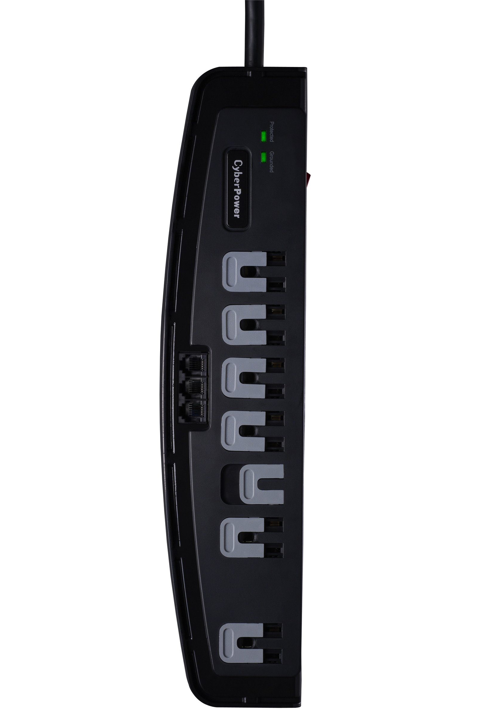 Cyberpower Canada CSP708T surge protector Black 7 AC outlet(s) 125 V 2.4 m