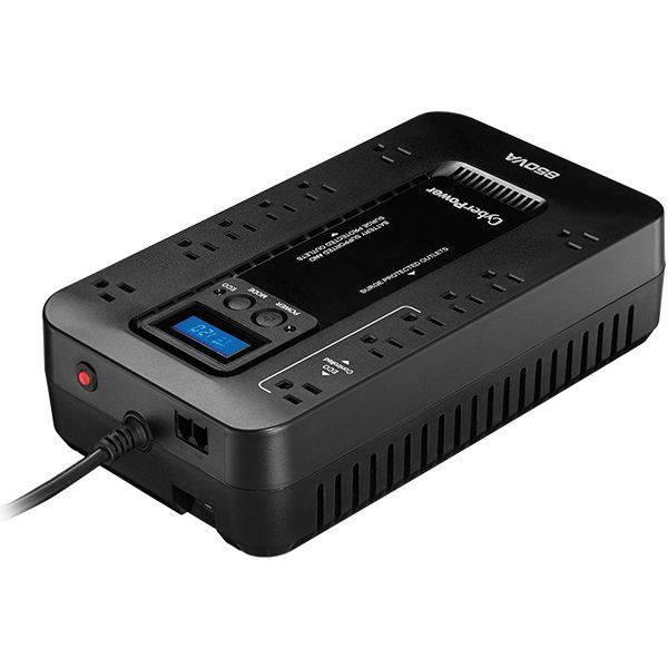 Cyberpower Canada EC850LCD uninterruptible power supply (UPS) Line-Interactive 0.85 kVA 510 W 12 AC